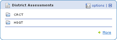 The District Assessments portlet